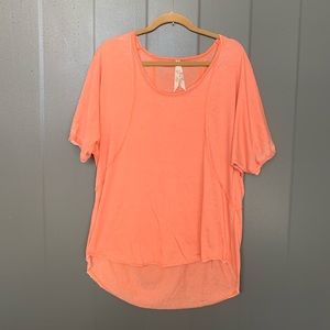 Melissa Mccarthy Seven7 pink-coral tee size 1X